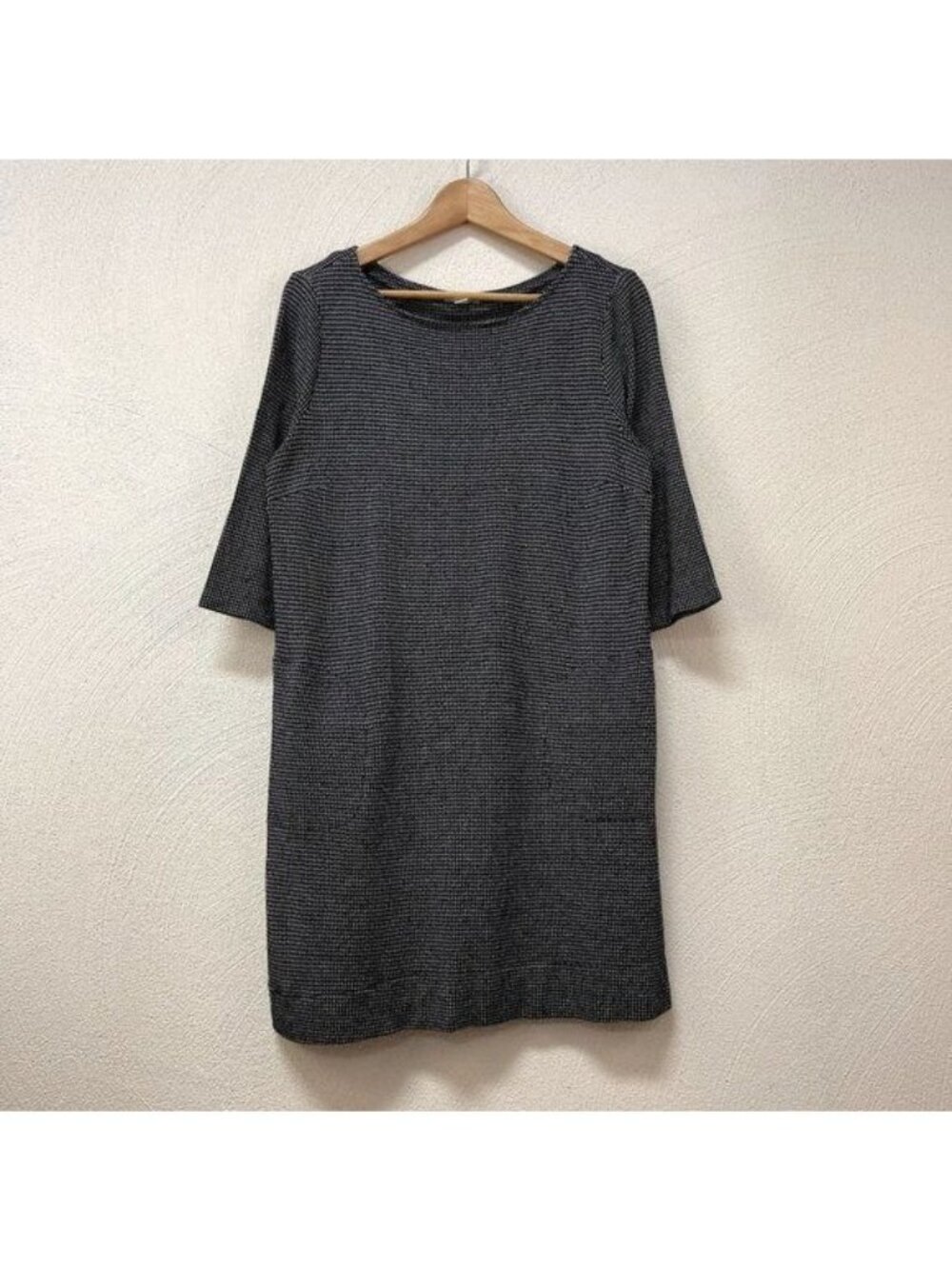 Ponte J. Jill Black & White T Summer Dress With Pockets sz Medium